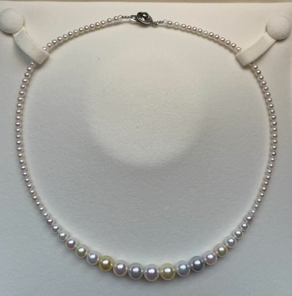 高級あこや真珠ネックレス　本真珠　花珠レベル　最高テリ　可愛いマルチカラー　セール