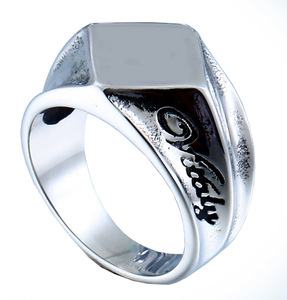 PW 61398 精良SUS316L製 シルバー銀色 視覚の芸術 幾何学 多面体 ファッション 印台 指輪 条件付送料無料