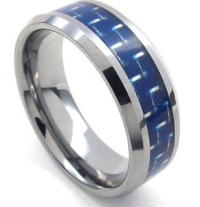PW 22397 ブルーカーボンが織り成すタングステン製指輪 22397 条件付送料無料