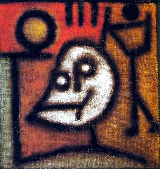 Portrait Of A Violet-Eyed Woman) パウルクレー Paul klee 手描き油絵