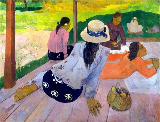 The Siesta ポール・ゴーギャン Paul Gauguin 手描き油絵複製画 模写