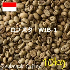 コーヒー生豆　ジャワロブ　WIB-1 10kｇ 送料無料 グリーンビーンズ