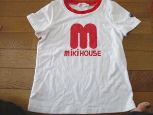 130 miki HOUSE Miki House short sleeves with logo T-shirt 