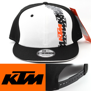 スナップバックキャップ 帽子 メンズ KTM PowerWear Radical New Era ブラック/ホワイト 3PW210022000 モータースポーツ
