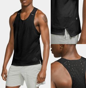  rare / black /S Nike Ran division adapt running tank top @9900 jpy inspection mesh sing let aero Swift same etc. black 