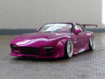 アオシマ1/24 SパッケージVer.R ヴェイルサイドveilside FD3S RX-7コンバットモデル　完成品　プラモデル_画像1