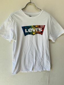 【人気】Levis/リーバイス　Tシャツ　白/ホワイト　メンズ　S　サイズ　素材　綿（K721）