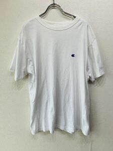 【人気】Champion/チャンピオン　　Tシャツ　メンズ　XL　　白/ホワイト　スポーツ　トレーニング　半袖（K749）