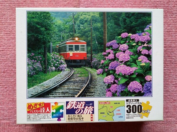 ジグソーパズル 鉄道の旅 あじさい薫る箱根登山電車 300ピース 26x38cm 26-217