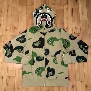Def camo Shark Parker M size shark full zip hoodie a bathing ape bape Ape Bape A Bathing Ape camouflage WGM 232t