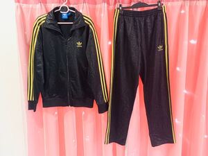 adidas アディダスオリジナルス 黒金 パイソン ジャージ 上下セット 限定