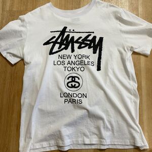 STUSSY Tシャツ 白 Lサイズ MADE IN Mexico