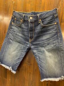 J668TC メンズ パンツ Levi's 501 リーバイス ショート ハーフ デニム ジーンズ カットオフ 加工 夏 / W32 送料520円