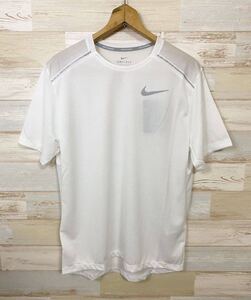 新品 XLサイズ NIKE ナイキ メンズ ドライフィット マイラー ランニング 半袖Tシャツ 白 ホワイト ランニングシャツ