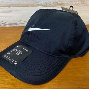 新品 53-56センチ NIKE ナイキ キッズ ジュニア Dri-FIT エアロビル フェザーライトキャップ 黒 ブラック
