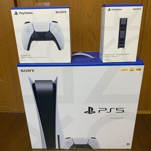 【新品】PS5 PlayStation5 本体 ディスクドライブ搭載モデル ワイヤレスコントローラー 充電スタンド