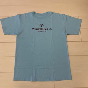 Winiche&Co Tシャツ Lサイズ ウィニッチアンドコー ロゴ BLUE New York City Brooklyn Tiffany＆Co. props store the apartment 90s