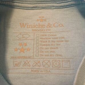 Winiche&Co Tシャツ Lサイズ ウィニッチアンドコー ロゴ BLUE New York City Brooklyn Tiffany＆Co. props store the apartment 90sの画像4