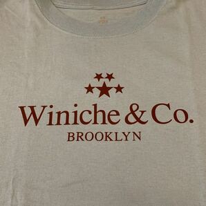 Winiche&Co Tシャツ Lサイズ ウィニッチアンドコー ロゴ BLUE New York City Brooklyn Tiffany＆Co. props store the apartment 90sの画像3