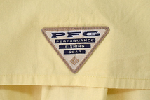 【送料無料】コロンビア PFG アウトドア フィッシングシャツ 半袖シャツ メンズXL 黄色 Columbia ビッグサイズ USA アメリカ古着 CB0649_画像6