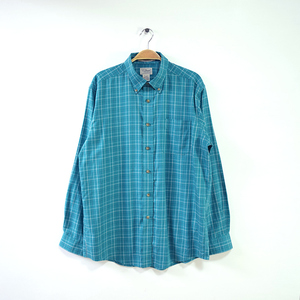 【送料無料】L.L.Bean コットン 長袖シャツ チェック柄 BDシャツ メンズM アウトドア LLビーン USA 古着 CA0308