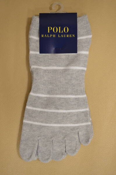 新品 未使用 タグ付き 女性 POLO RALPH LAUREN ポロラルフローレン 5本指ソックス 日本製 送料無料
