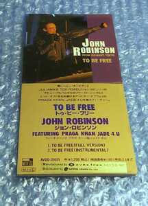 ★☆8cm CD シングル★☆ジョン・ロビンソン『TO BE FREE』JOHN ROBINSON 国内盤