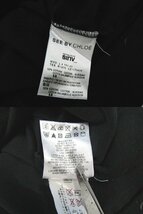S1438:SEE BY CHLOE シーバイクロエ 半袖Tシャツ/黒/40/レディース プリントT カットソー 長袖Tシャツ：3_画像10
