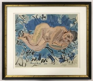 【特価】　≪　　ラウル 　デュフィ　　≫　　オリジナルリトグラフ【石版画】　　NU COUCHE 　　1969年　　RAOUL DUFY