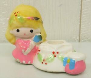  Showa Retro that time thing * retro ornament *SANRIO Sanrio * Little Twin Stars lala* ceramics candle establish *MADE IN JAPAN made in Japan * rare 