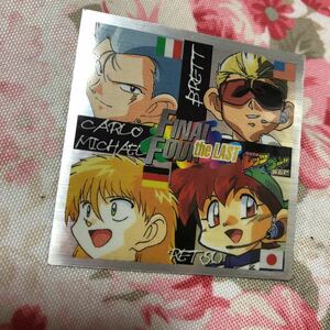 爆走兄弟レッツ&ゴー WGPシール　キラ　26年ほど前のもの　超貴重　カルロ　ミハエル　ブレッド