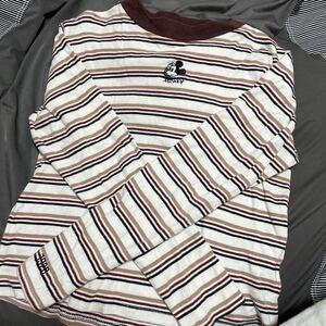 Heather 長袖トップス ボーダー柄 ボーダーカットソー トップス