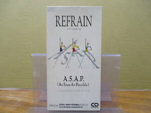 S-734【8cmシングルCD】A.S.A.P. リフレインが呼んでいる 松任谷由実カバー AS SOON AS POSSIBLE refrain / close to you / CODA-8904