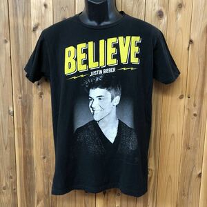 tultex／タルテックス メンズ M 半袖Tシャツ プリントTシャツ JUSTIN BIEBER ジャスティンビーバー バンドTシャツ ツアーTシャツ USA古着