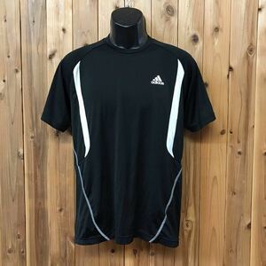 adidas/アディダス◆半袖Tシャツ スポーツウエア トップス◇メンズ size M＊トレーニング 3本ライン ロゴプリント 吸汗速乾