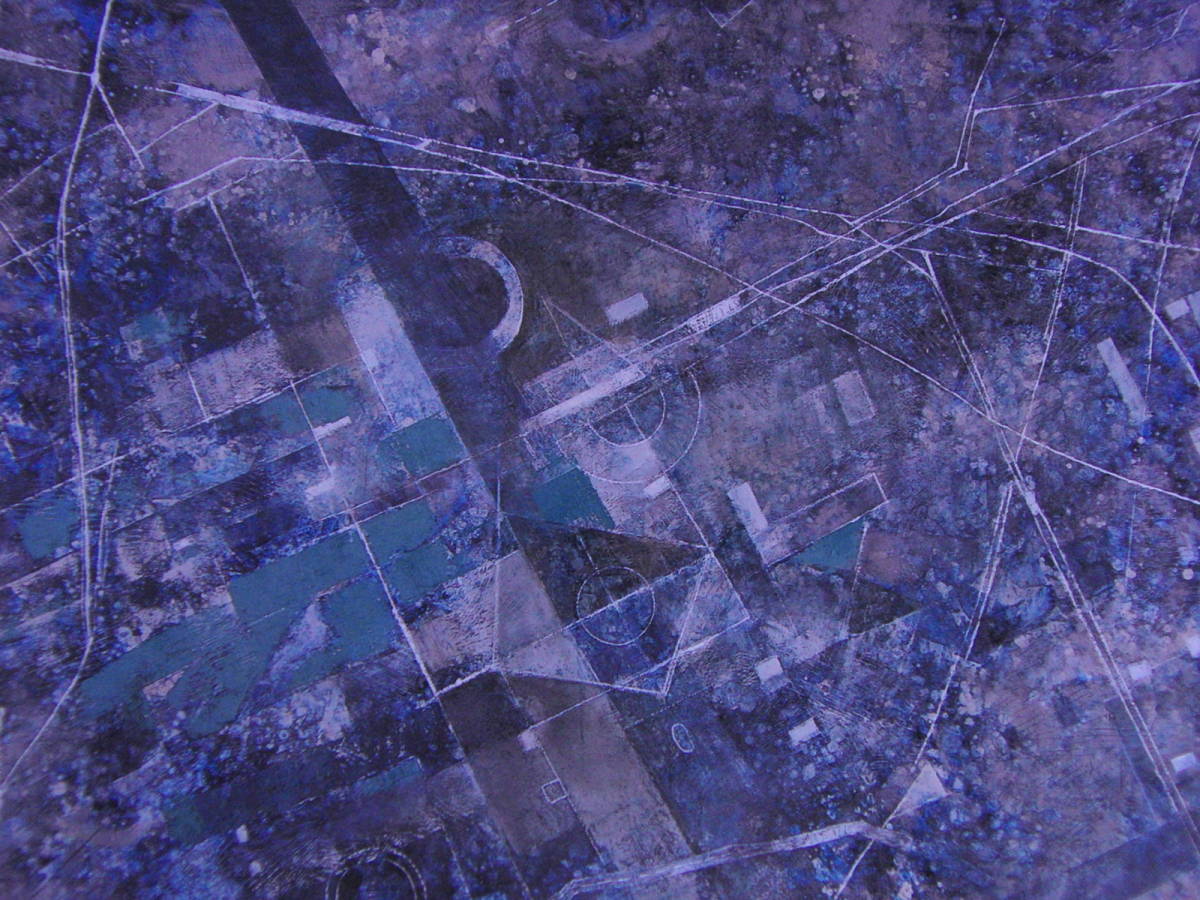 Yoshiko Nakajima, Signe de Terre 2003, Livre d'art rare, Livré avec un nouveau cadre de haute qualité, En bonne condition, livraison gratuite, Peinture, Peinture à l'huile, Peinture abstraite