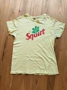 【送料★198円】70s hanes squirt オリジナル　Tシャツ　Lサイズ 黄　イエロー　シングルステッチ　ヘインズ