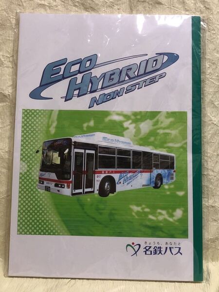 送料込み 名鉄バス ノート 『 ECO HYBRID NON STEP 』 サイズ縦・約25.7cm 横・約18.0cm 名古屋鉄道 MEITETSU BUS
