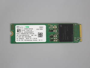 ●送料無料 累計使用時間250H hynix HFM256GDJTNG■M.2 NVMe 256GB SSD 2280動作確認済み