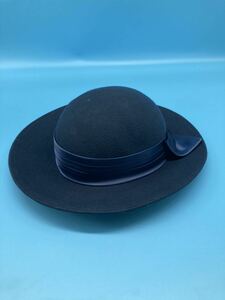 【A2040】帽子 marylia マリリア ハット リボン付き ブルー系 上品
