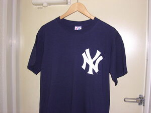 00s DEAD STOCK Majestic MLB New York Yankees #55 MATSUI Tシャツ M vintage old ヤンキース 松井 秀喜 ナンバリング 新品