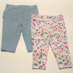 Carter's*レギンス2点セット(Flower/Dot) 3m