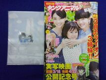 3055 ヤングアニマル 2017年No.6 3月のライオンクリアファイル付/倉科カナ 清原果耶 新津ちせ神木隆之介_画像1