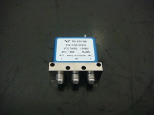 【正常動作品】TELEDYNE CCR-33S30 DC-18GHz 12V SPDT スイッチ