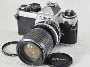 [ジャンク品]Nikon (ニコン) FE / Ai-s改 Zoom Nikkor 35-105mm F3.5-4.5S(20051)