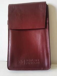 [ calculator ] HP28 HP18 HP19 both opening type calculator exclusive use leather case wine red 