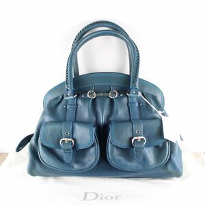 Christian Dior LOGO LEATHER BOSTON BAG MADE IN ITALY/クリスチャンディオールロゴレザーボストンバッグ