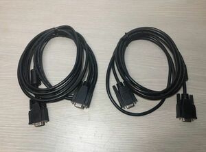 2本セット コンピュータケーブル E119932-U E119932U Copartner Cable AWM 300V 28AWG VW-1 FT1 詳細不明 未確認 アナログ 現状品