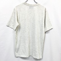 CONVERSE ALL STAR コンバース オールスター M メンズ Tシャツ ロゴ スニーカーのフォトプリント 半袖 杢カラー(オフホワイト×グレー)_画像2