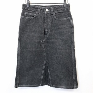 Calvin Klein Jeans Calvin Klein Джинсы 28 Женская джинсовая юбка без подкладки на молнии длина колена 100% черное черное